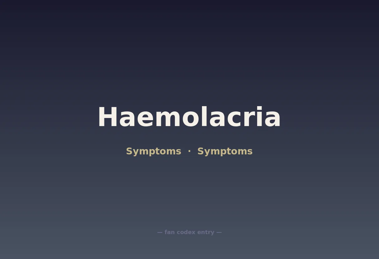 Haemolacria