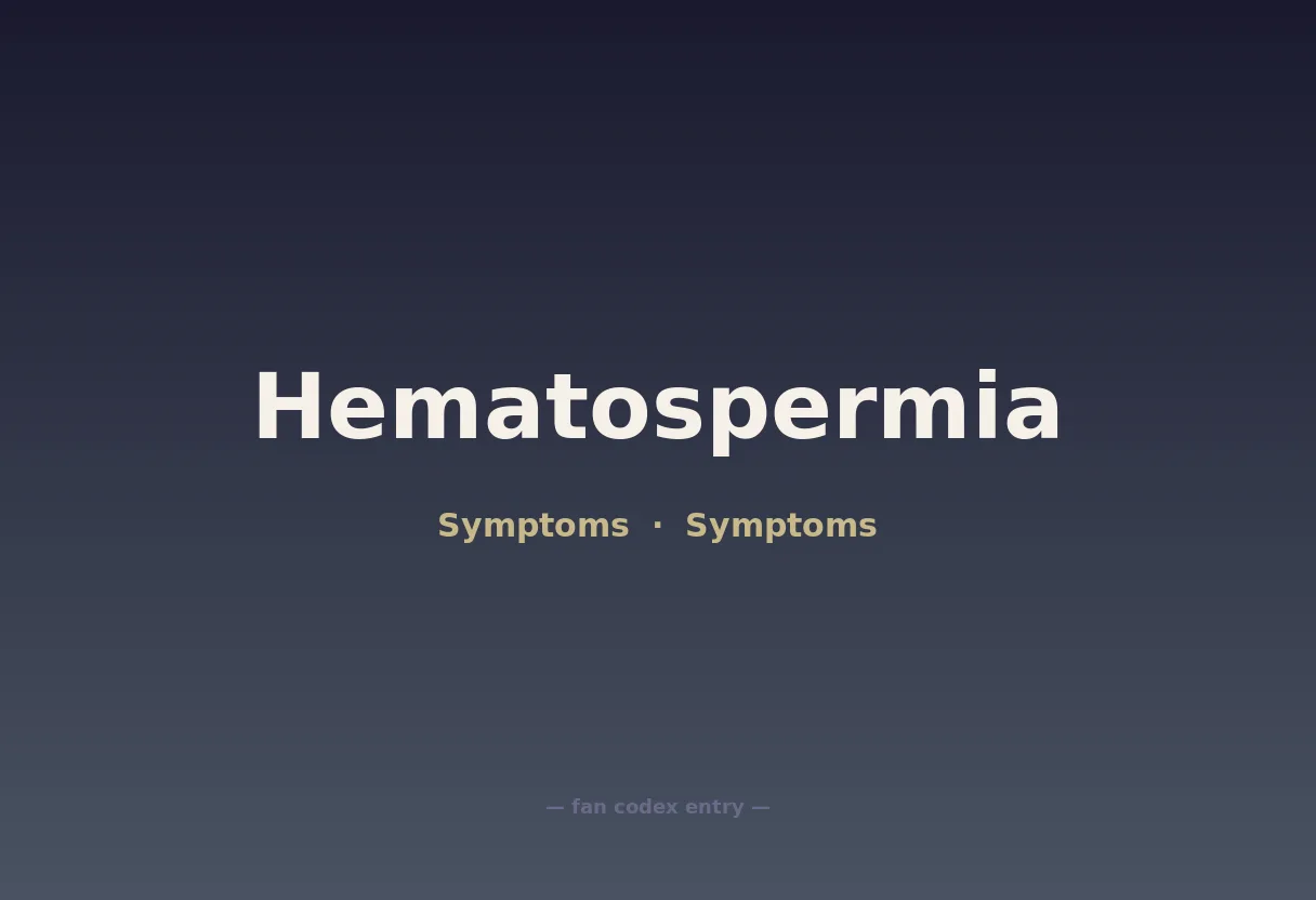 Hematospermia